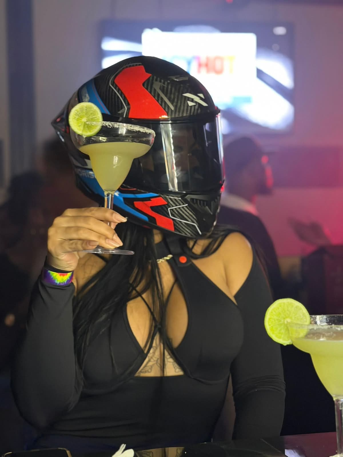 Helmet at the bar